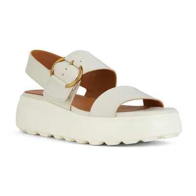 Abbildung von Geox D Spherica Plateausandalette, Damen, Größe: 40, Light sand Schuhe