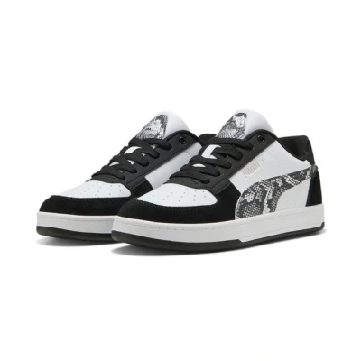 Abbildung von Puma Caven 2.0 Snake CHIC Sneaker low, Damen, Größe: 37, Black/white/aged silver Leder/synthetik