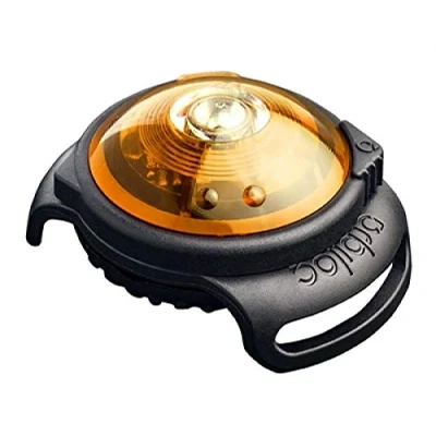 Abbildung von Orbiloc Dog Dual Safety Light Yellow Gelb für alle Hunde Hundehalter vielseitig einsetzbar Sicherheitslicht Jogginglicht Dunkelheit