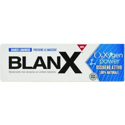 Abbildung von BLANX O3x Zahnpasta, Aufhellend, Politur, natürlich mit Aktivsauerstoff, natürliche Flechten, 75 ml, 1