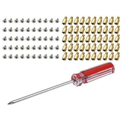 Abbildung von Be In Your Mind PC Gehäuse Motherboard Schraubensatz M3x6x4mm Messing Abstandshalter M3x5mm Schrauben mit Schraubendreher