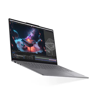 Abbildung von Yoga Slim 7i Aura Edition Laptop Copilot+ PC 15,3&quot; 2.8K 120Hz Display Intel LNL U7 16GB RAM 1TB SSD Grafik Win11 Home QWERTZ grau