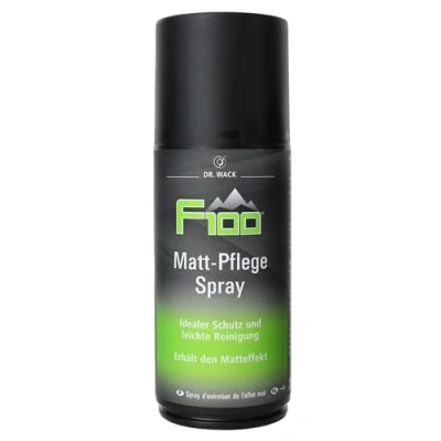 Abbildung von DR. WACK F100 Matt Pflege Spray 250 ml Fahrrad Lackspray mit Abperl Effekt Pflegespray Für langanhaltenden Schutz matte Oberflächen &amp; Helme geeignet Hochwertige Fahrradpflege