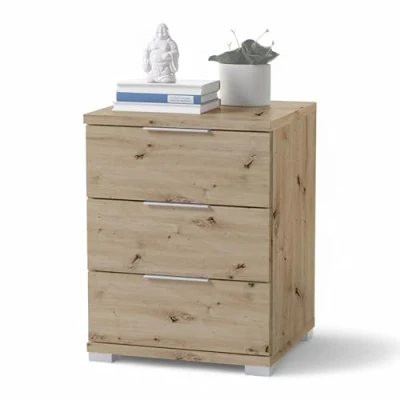 Abbildung von SMILLA Nachttisch in Artisan Eiche Optik Moderner Nachtschrank mit Schubladen und viel Stauraum 46 x 61 42 cm (B/H/T)