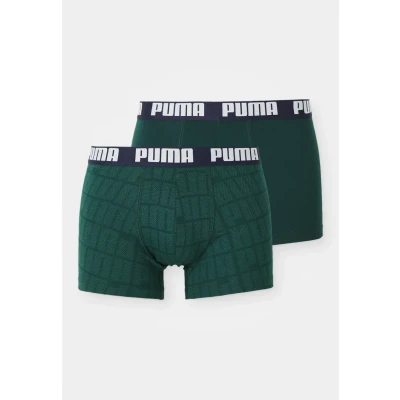 Abbildung von Puma MEN Waistband 2 PACK Boxerbriefs, Herren, Größe: Medium, Green/blue