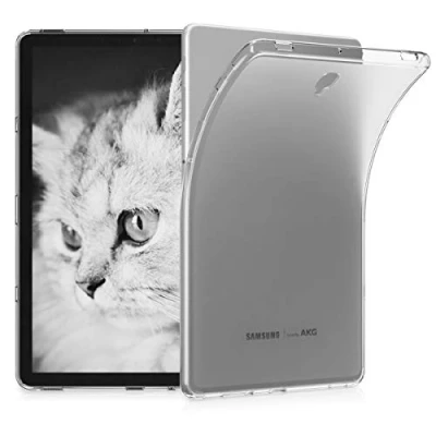 Abbildung von kwmobile Hülle kompatibel mit Samsung Galaxy Tab S4 10.5 weiches TPU Silikon Case Transparent Tablet Cover