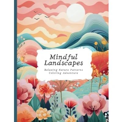 Abbildung von Mindful Landscapes: Nature Patterns Coloring Adventure Adult Book for Relaxation and Stress Relief (Coloring Books Adults)