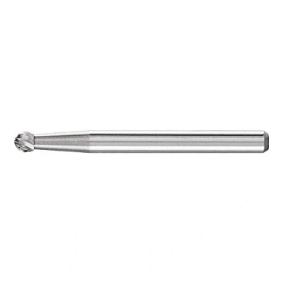 Abbildung von PFERD HM Frässtift, Kugelform KUD, Zahnung 3 PLUS, Frässtift ø 3mm, Schaft Länge 33mm, 21211083 für universelle Anwendungen auf den wichtigsten industriell verwendeten Werkstoffen