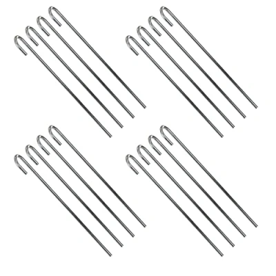 Abbildung von 16x XL Bodenanker 40 cm Verzinkt Erdanker Befestigungsanker Zelthering Zeltnagel Zelt Hering Erdnagel