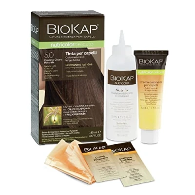 Abbildung von Biokap Nutricolor Delicato 5,0 Hellbraun 140ml