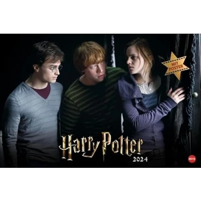 Abbildung von Harry Potter Broschur XL 2024. Wandkalender mit fesselnden Filmszenen aus den Filmen. Broschürenkalender 2024 Poster zum Heraustrennen.