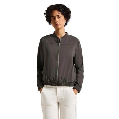 Abbildung von Street One Blouson IN Unifarbe Bomberjacke, Damen, Größe: 46, Braun