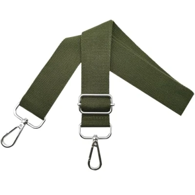 Abbildung von Omxyinma Taschengurte zum Wechseln Schultergurt Tasche Taschengurt Verstellbar Breit 3.9cm mit Silber Karabiner, Tragegurt für Handtaschen Damen Taschenband, Umhängegurt Taschen, Grün, Q6