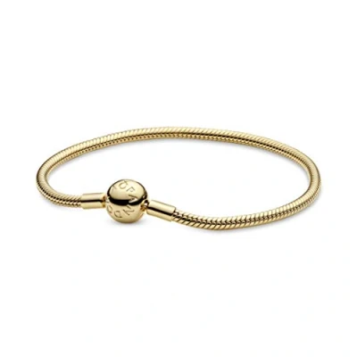 Abbildung von PANDORA Moments Schlangen Gliederarmband in Gold mit 14 Karat vergoldete Metalllegierung Collection