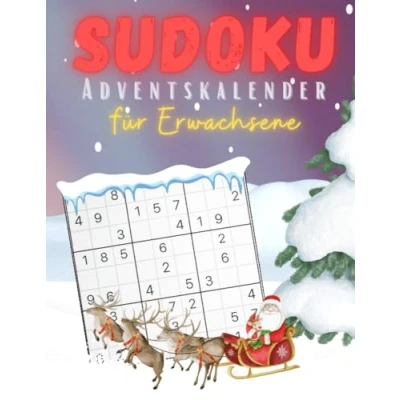 Abbildung von Sudoku Adventskalender für Erwachsene: Weihnachtskalender 2023, 300 schwierige Rätsel, mit Lösungen Männer und Frauen
