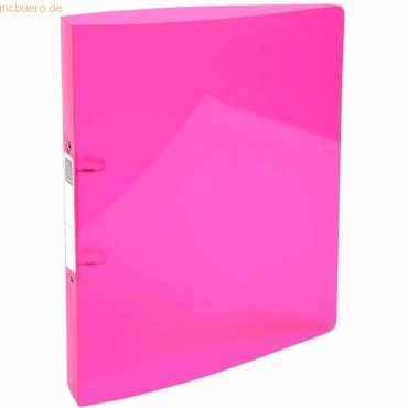 Abbildung von Exacompta 54774E Ringhefter Iderama DIN A4 aus mittelfestem Kunststoff mit 2 Ringen 30 mm breit 1 Stück Zufallsfarbe ideal für Schule und Büro Ringordner Ringbuchordner