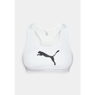 Abbildung von Puma BRA Sportbh mit mittlerer Stützkraft, Damen, Größe: Large, White