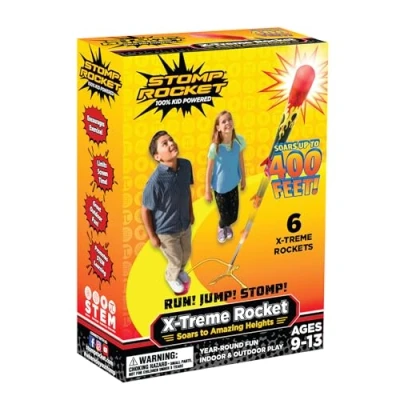 Abbildung von Stomp Rocket Spiel, Luftdruckraketen Outdoorspiel X Treme, 6 Rockets