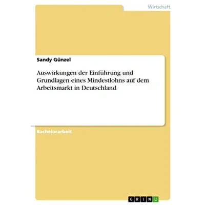 Abbildung von Auswirkungen der Einführung und Grundlagen eines Mindestlohns auf dem Arbeitsmarkt in Deutschland