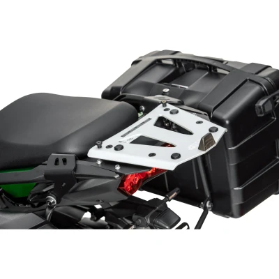 Abbildung von Topcase Träger Aluminium Monokey Koffer mit Alu Platte oder Max. Zuladung 6 kg Kawasaki KLZ 1000 Versys Bj. 12, andere