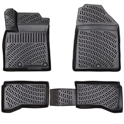 Abbildung von Elmasline Design 3D Gummimatten Set für Hyundai IONIQ ab 2016 Extra hoher 5cm Rand