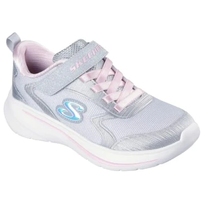 Abbildung von Skechers Mädchen Wave 92 Sneaker, Hellgrau
