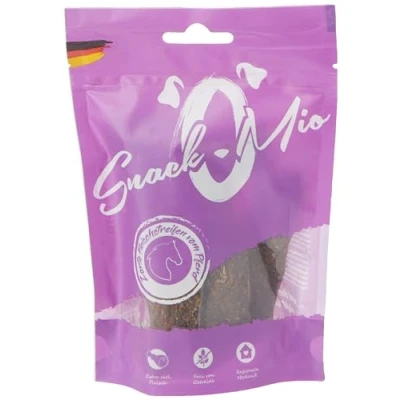 Abbildung von SnackOMio Premium Hundesnack zarte Fleischstreifen vom Pferd, getreidefrei, 1er Pack (1 x 125g)