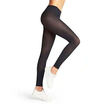 Abbildung von FALKE Damen Leggings Pure Matt 50 DEN W LE halb blickdicht einfarbig 1 Stück, Blau (Marine 6179) neu umweltfreundlich, M L