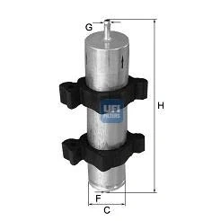 Abbildung von UFI 31.922.00 Kraftstofffilter Filtereinsatz 9,2mm 11,2mm AUDI: Q5, A5 B9 Sportback
