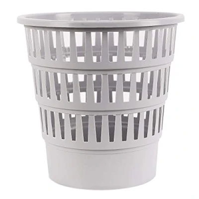 Abbildung von Office Products 19053621 10 Abfallkorb Papierkorb 16 Liter Kunststoff Mülleimer Design Für Büro Küche Stabil Ökologisches PP Produkt Rissbeständig 1 Stück Grau Maße: 30,8 x 31 30,8cm