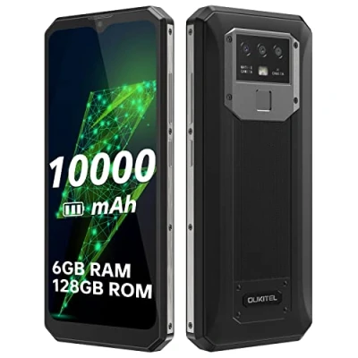 Abbildung von OUKITEL 10000mAh Akku Smartphone ohne Vertrag K15 Pro, P60 6GB+128GB, 12MP Dreifachkamera, 18W Schnellladung+Rückladung, Android 11 Dual SIM Handy, 6,52’’ HD+,Fingerabdruck Gesichtserkennung NFC GPS