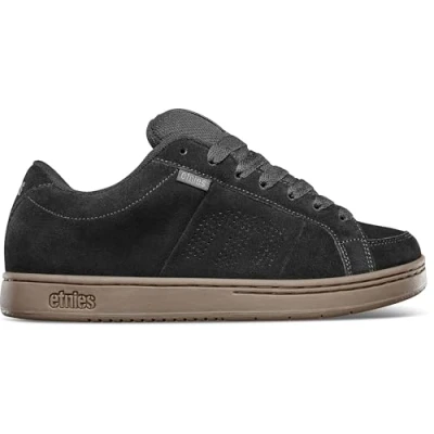 Abbildung von Etnies Kingpin Skateschuh, Herren, Größe: 39, Black/dark grey Leder und textil