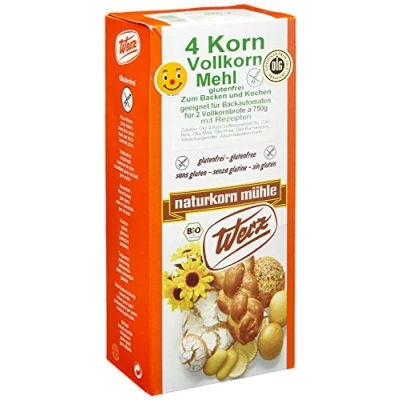 Abbildung von Werz 4 Korn Mehl glutenfrei 1000 g 5er Pack