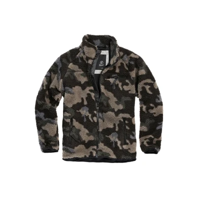 Abbildung von Brandit Teddy Fleecejacke, Herren, Größe: XXL, Darkcamo