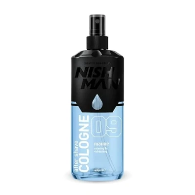 Abbildung von Nishman After Shave Cologne 400ML Erfrischender Duft für den Modernen Mann Perfekt Langanhaltender Schutz und Feuchtigkeit (400ML, 09 Marine)