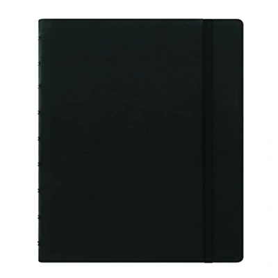 Abbildung von FILOFAX B115901U Notizbuch, nachfüllbar, klassisch, 23,5 x 18,4 cm, eleganter Einband in Lederoptik mit beweglichen Seiten, Gummibandverschluss, Index, Tasche und Lesezeichen