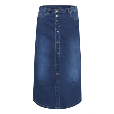 Abbildung von Culture AMI Alinienrock, Damen, Größe: 36, Dark blue wash