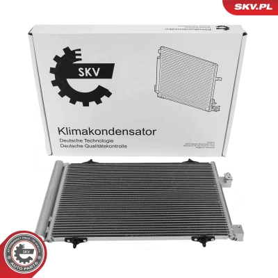 Abbildung von ESEN SKV 86SKV161 Klimakondensator mit Trockner Aluminium 573mm CITROËN: C5 III Kombi, PEUGEOT: 508 I SW, 407 Coupe