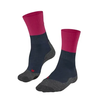 Abbildung von FALKE Damen Wandersocken TK2 Explore W So Wolle Funktionsmaterial antiblasen dick 1 Paar, Rot Barolo 8526, 35 36