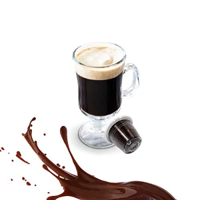 Abbildung von 50 Kapseln Nespresso Kaffee Kompatibel Irish Coffee Kickkick Caffè