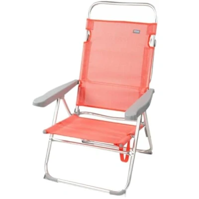 Abbildung von Gepolsterte Campingstuhl Aktive Flamingo Koralle 48 x 99 57 cm (4 Stück)
