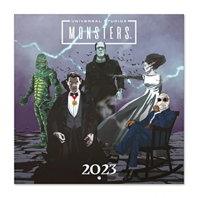 Abbildung von Grupo Erik Wandkalender 2023, Monster Universal Studio Wandkalender, Kalender zum Aufhängen, 2023 Familienkalender offizielle Lizenz, FSC zertifiziert