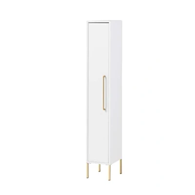 Abbildung von Schildmeyer Gloria Highboard 150414 weiß/Gold, 1 Tür