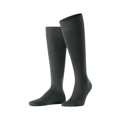 Abbildung von Falke Energizing Cotton Kneehigh Compression Kniestrümpfe anthracite, Herren, Größe: 43/44, Anthracite