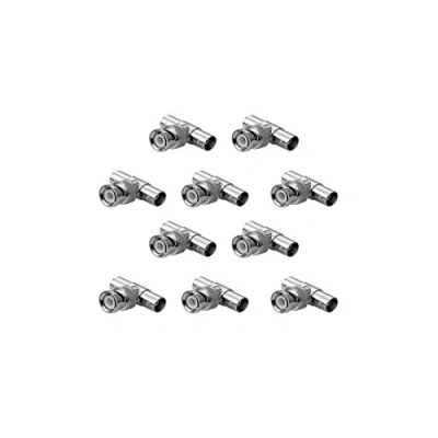 Abbildung von SIENOC BNC T Stueck Stecker auf 2xBNC Kupplung Y Verteiler (10 Stück)