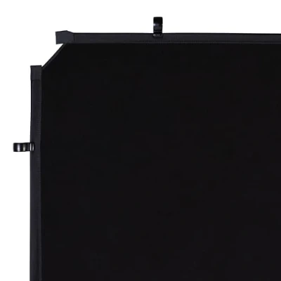 Abbildung von Manfrotto EzyFrame Fotografie/Video Großformat Falthintergrund Cover 2 x 2,3 m Schwarz extrem portabel/Familienaufnahmen/Porträts/Animierte Action Posen/Mode/Werbung LL LB7953