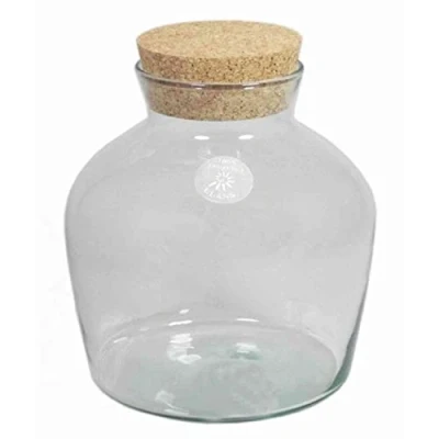 Abbildung von INNA Glas Glasbehälter Dieter, Korkdeckel, Zylinder Rund, klar, 25cm, Ø 9,5cm 24cm Glasgefäß Aufbewahrungsglas