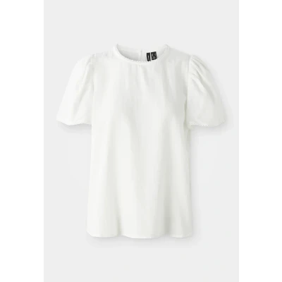 Abbildung von Vero Moda Vmpretty SS WVN GA NOOS Bluse, Damen, Größe: XS, Snow white