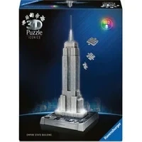 Abbildung von 3D Puzzle Iconics: Empire State Building mit Licht