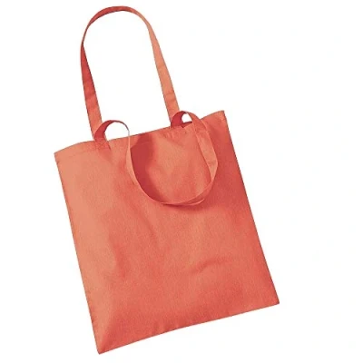 Abbildung von Westford Mill Baumwoll Tragetasche mit langen Henkeln One Size,Coral